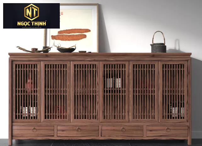 TỦ GỖ NGỌC THỊNH TỦ ĐỂ BẾP